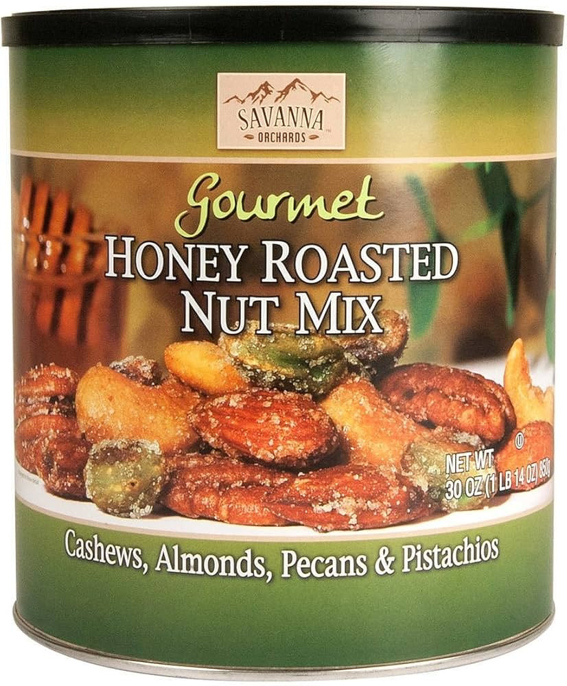Savanna Orchards Gourmet Honey Roasted Nut Mix with Pistachios honey roasted, honey,roasted 30 Ou... | Amazon (US)