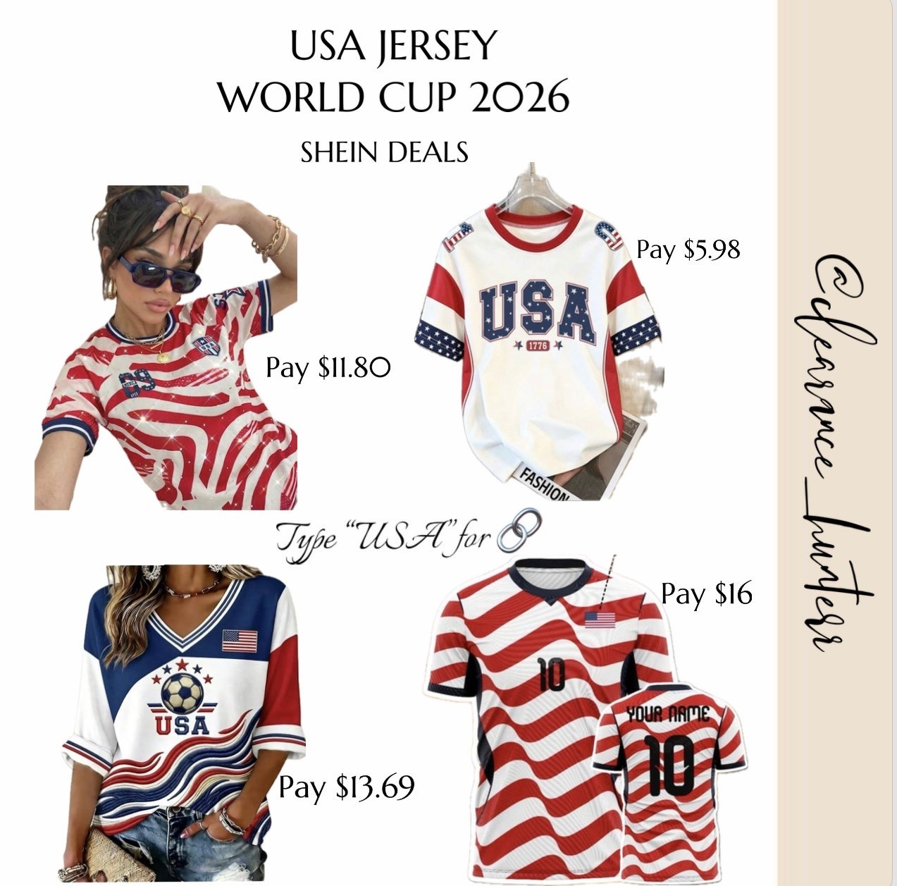 USA jerseys under $16! @shein #shein

#LTKootd #LTKSeasonal #LTKSaleAlert