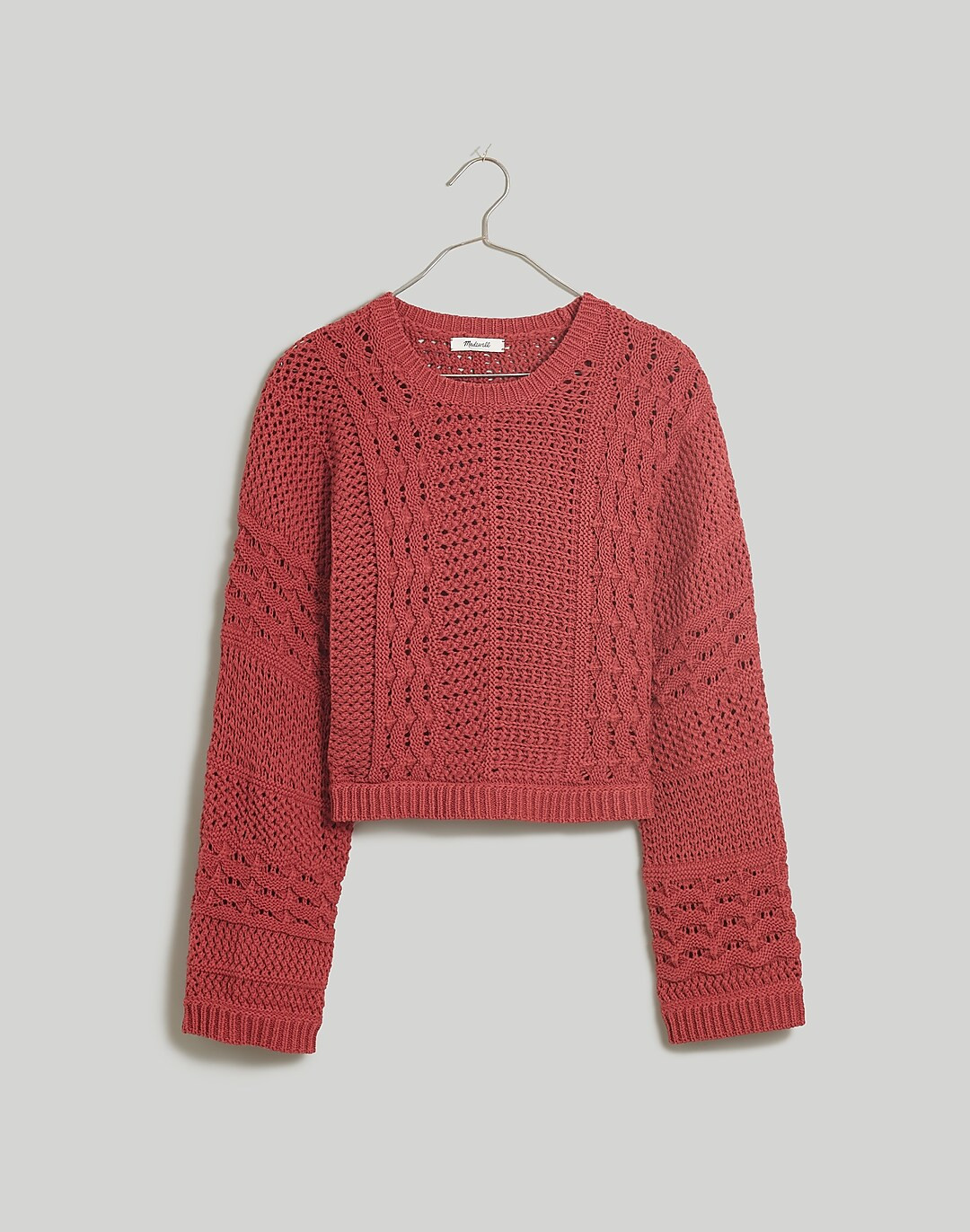 Crochet-Knit Crop Sweater | Madewell