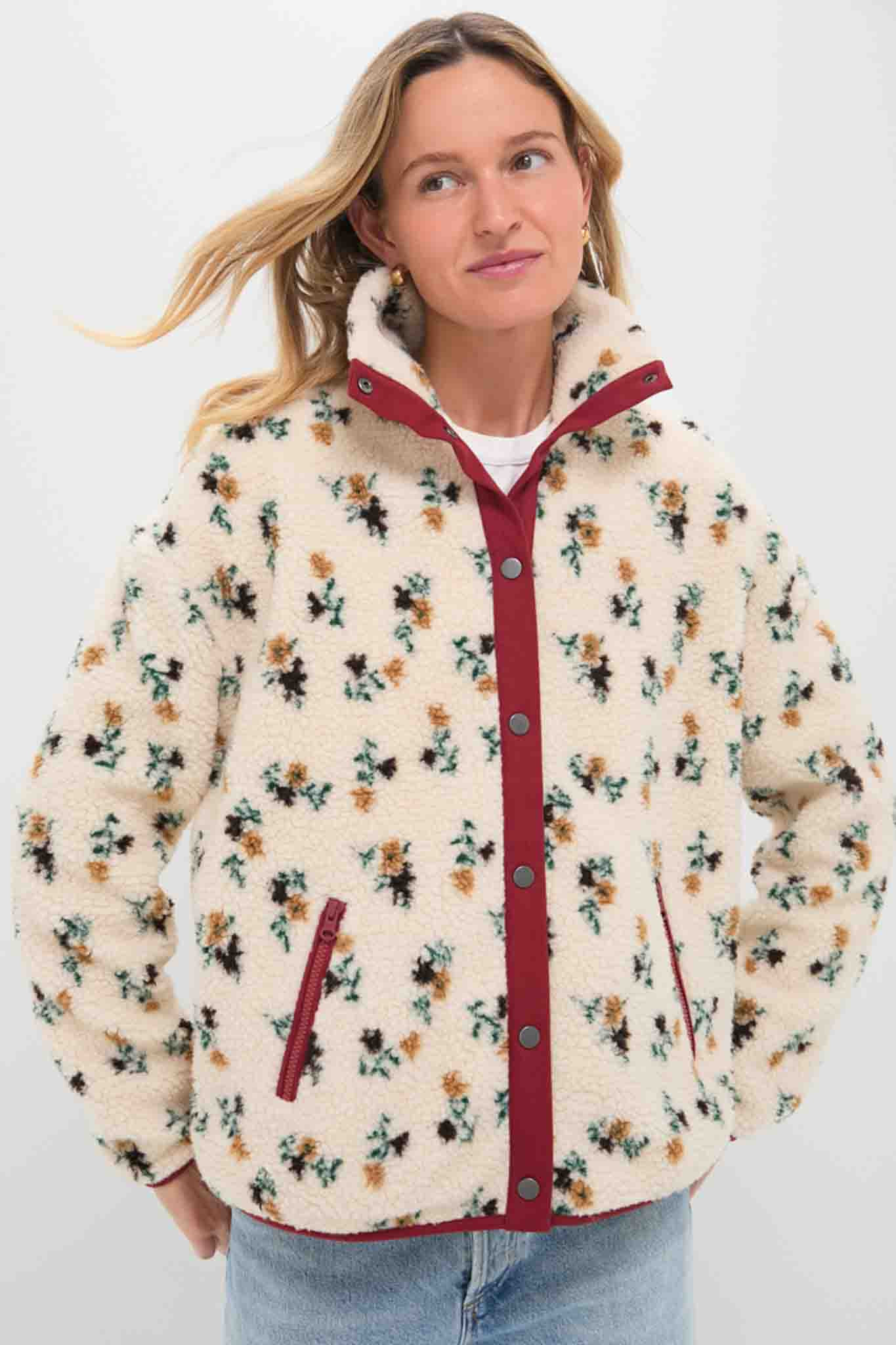 Rust Multi Fleece Aliza Jacket | Tuckernuck (US)