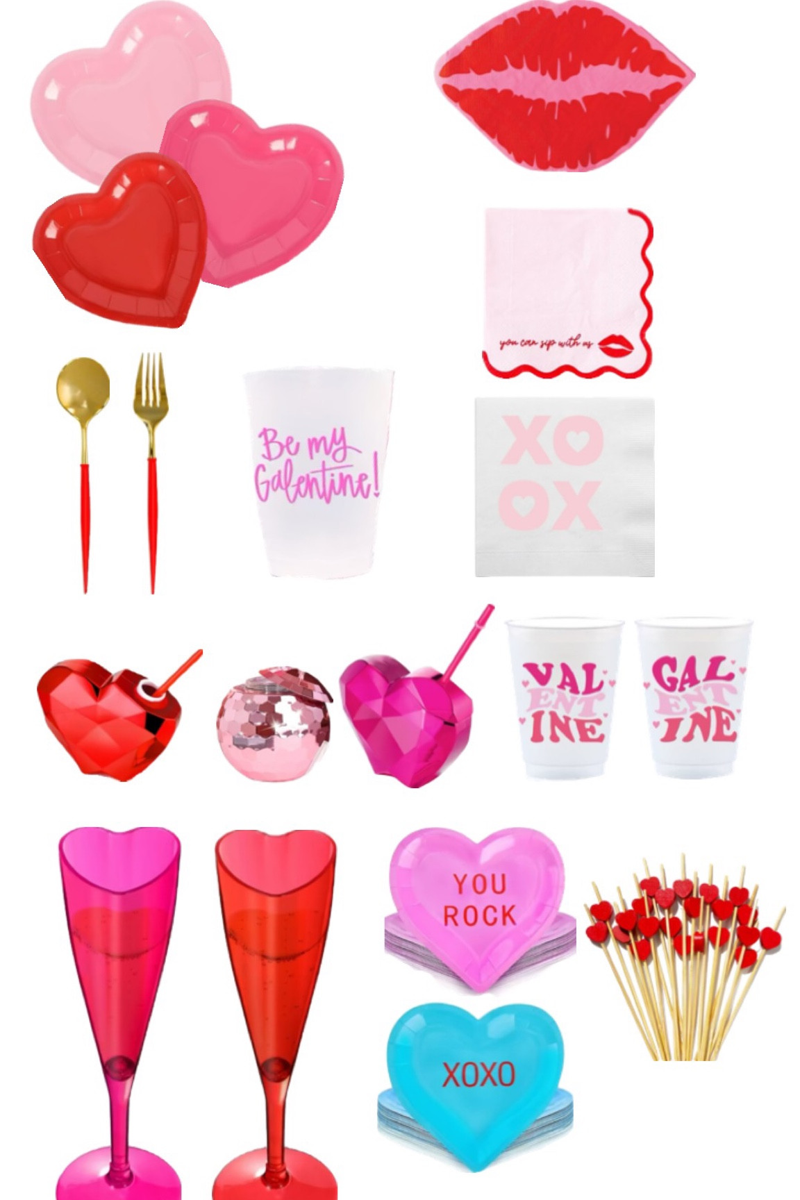 Galentine’s party utensils! 

#LTKfindsunder50 #LTKSeasonal #LTKMostLoved
