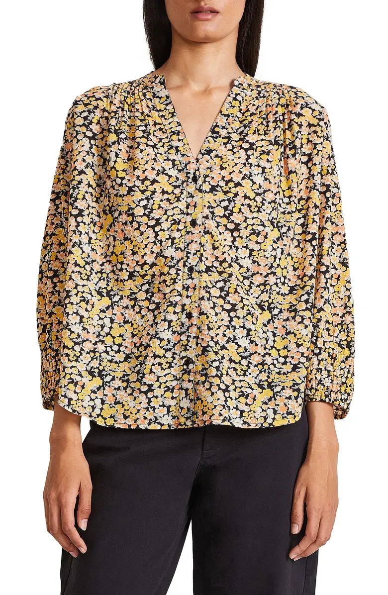 Apiece Apart Yerba Floral Print Organic Cotton Blouse | Nordstrom | Nordstrom