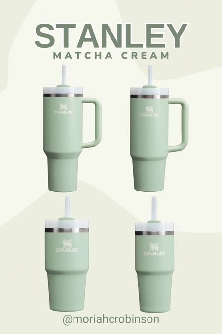 Stanley just released a new color — Matcha cream!🤍👏🏻👏🏻 

Tumbler, quencher, cup, workout, fitness, travel

#LTKFindsUnder50 #LTKFitness #LTKTravel