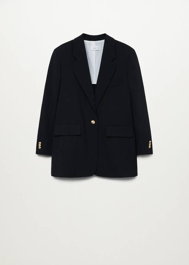 Structured flowy suit jacket | MANGO (US)