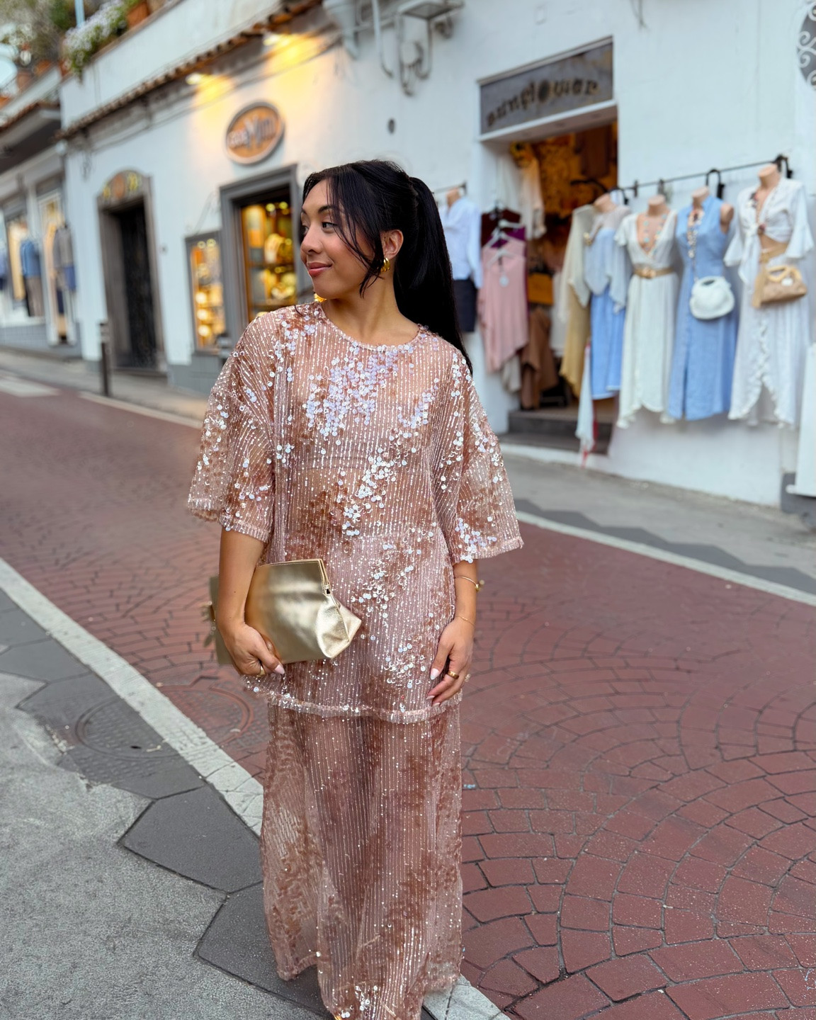 Dinner outfit for our last night in Positano ✨ wearing size 8 top & bottom (Australian sizing so check the sizing chart on the website)

#LTKootd #LTKTravel #LTKPetite