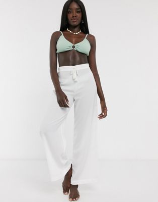 Glamorous Exclusive beach pants in white | ASOS (Global)