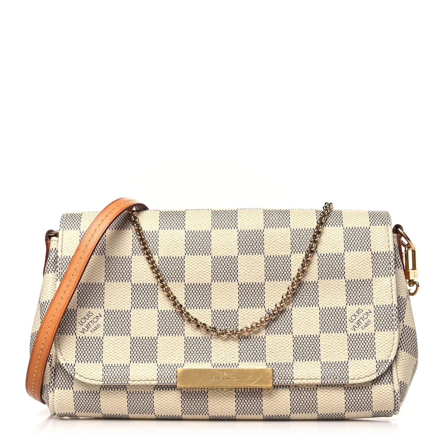LOUIS VUITTON Damier Azur Favorite PM | FASHIONPHILE (US)