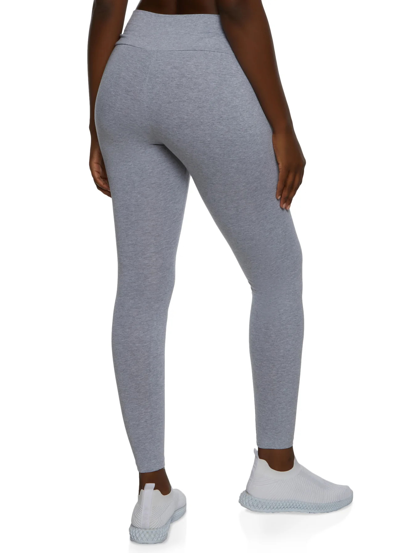 Solid Wide Waist Leggings | Rainbow Shops
