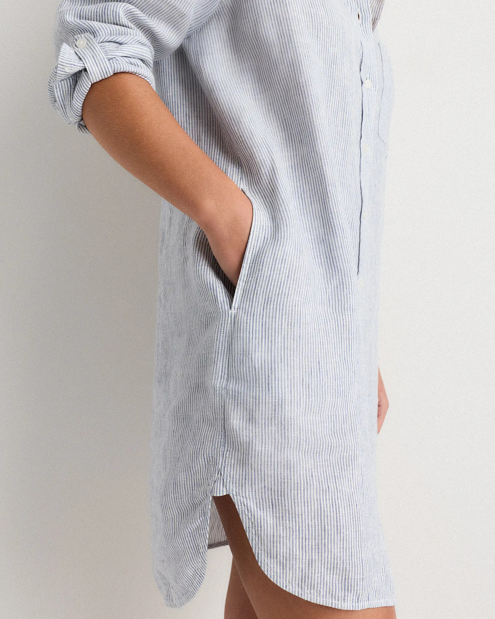 100% European Linen Shirt Dress | Quince