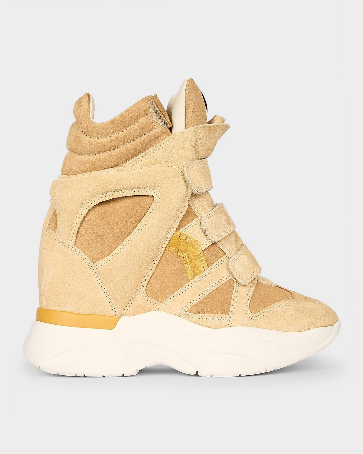 Balskee Mixed Leather High-Top Sneakers | Neiman Marcus