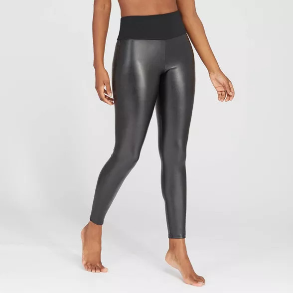 ASSETS by SPANX Women's All Over Faux Leather Leggings | Target