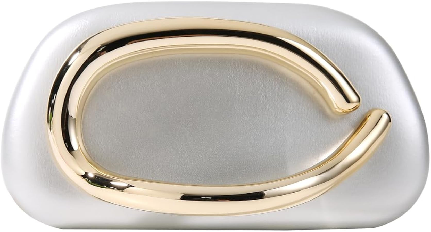 Dreubea Minimalist Gold-Tone Art Deco Clutch Bag – Elegant Metallic Accent Evening Handbag Purs... | Amazon (US)