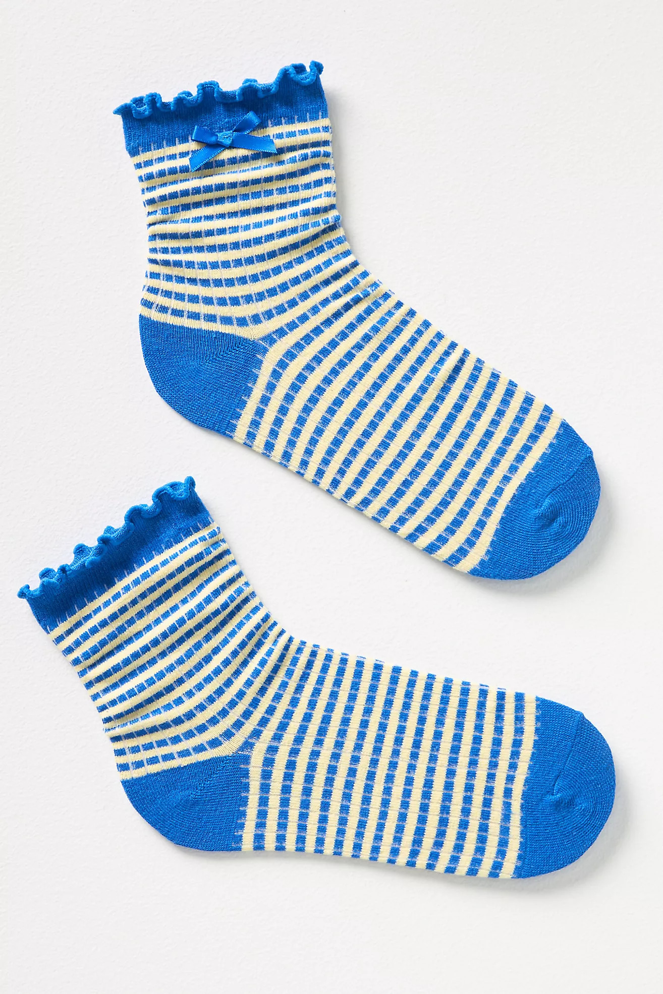 Striped Bow Socks | Anthropologie (US)