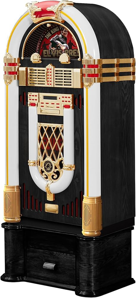 Arkrocket x Elvis Presley Jukebox Saturn V Full Size Bluetooth Vinyl Record Jukebox CD Player Vin... | Amazon (US)