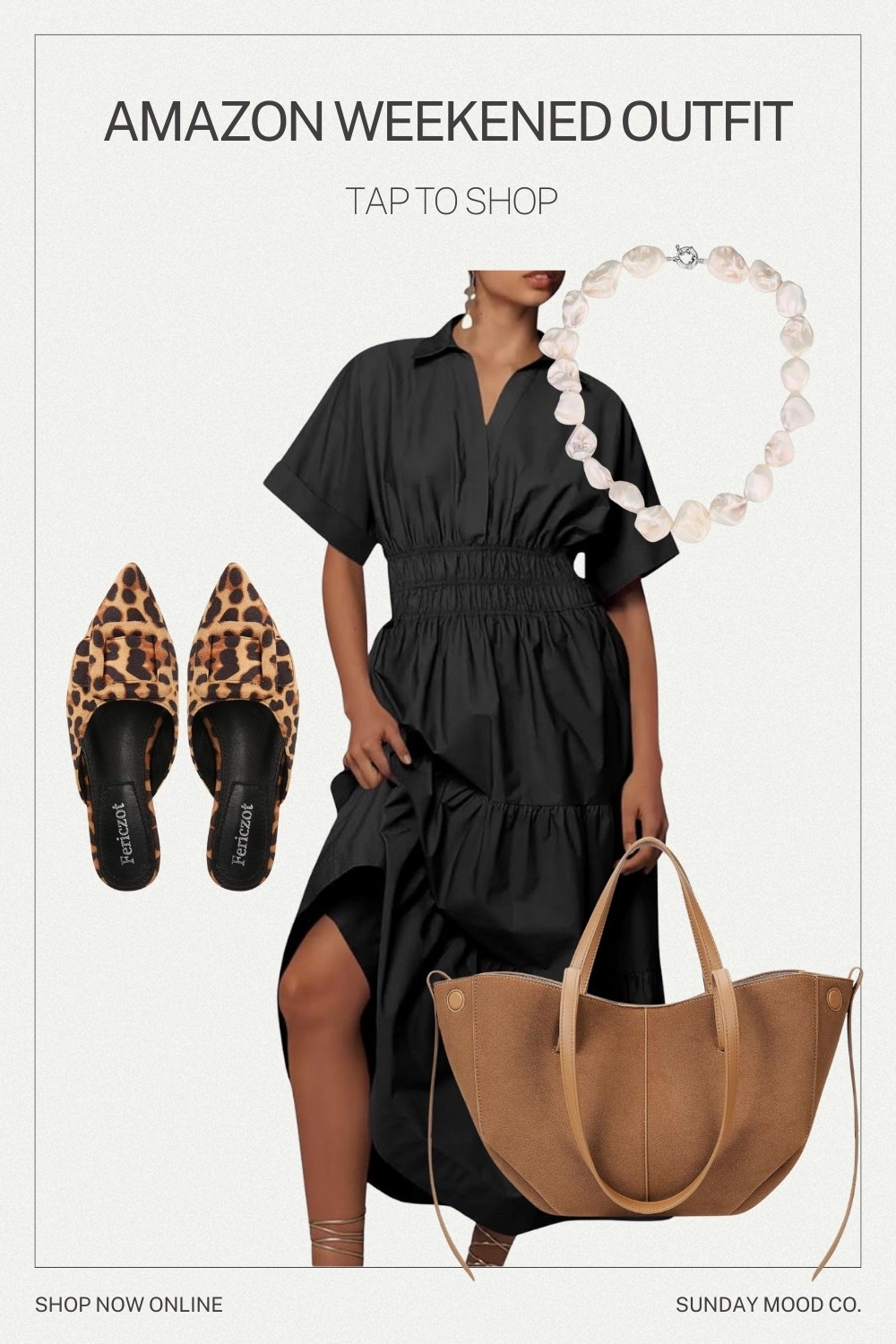 Amazon Weekend Outfit – Effortless Style

Amazon weekend outfit, black tiered dress, leopard print flats, neutral tote bag, shell necklace, affordable summer style, casual outfit ideas, Amazon fashion finds, summer fashion, brunch outfit, casual dressy, what to wear, summer dress, sundress, poplin, tote bag, trendy style

#LTKStyleTip #LTKFindsUnder50 #LTKItBag