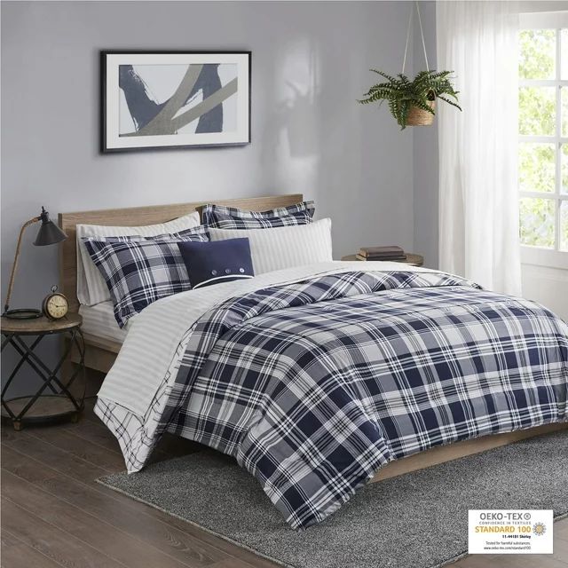 Home Essence Leroy Reversible Complete Bedding Set, California King | Walmart (US)