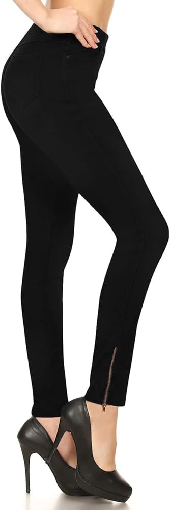 Women's Jeggings & Capris High Waist Pull-On Jean Style Stretch Skinny Capri Pants | Amazon (US)