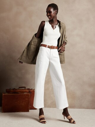 Wide-Leg Crop Jean | Banana Republic Factory