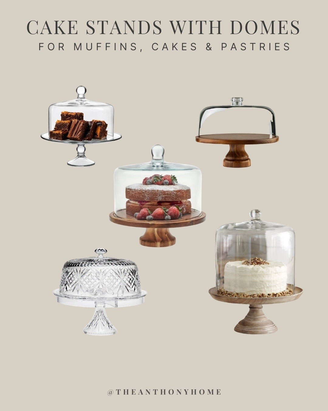 Cake stands with domes are one of my favorite ways to keep muffins, cakes, and pastries fresh while still leaving them out where guests can easily help themselves. Perfect for overnight guests, brunches, and everyday baking. I linked the exact stand I used, along with several similar options.

#LTKfoodie #LTKHome
