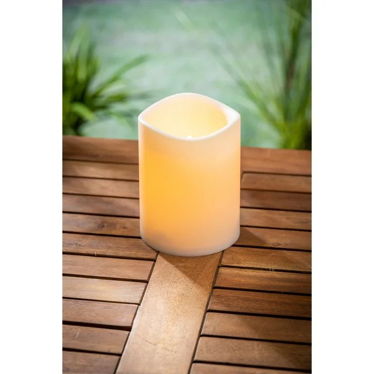 Better Homes & Gardens 6" Flameless Flicker Outdoor LED Candle | Walmart (US)