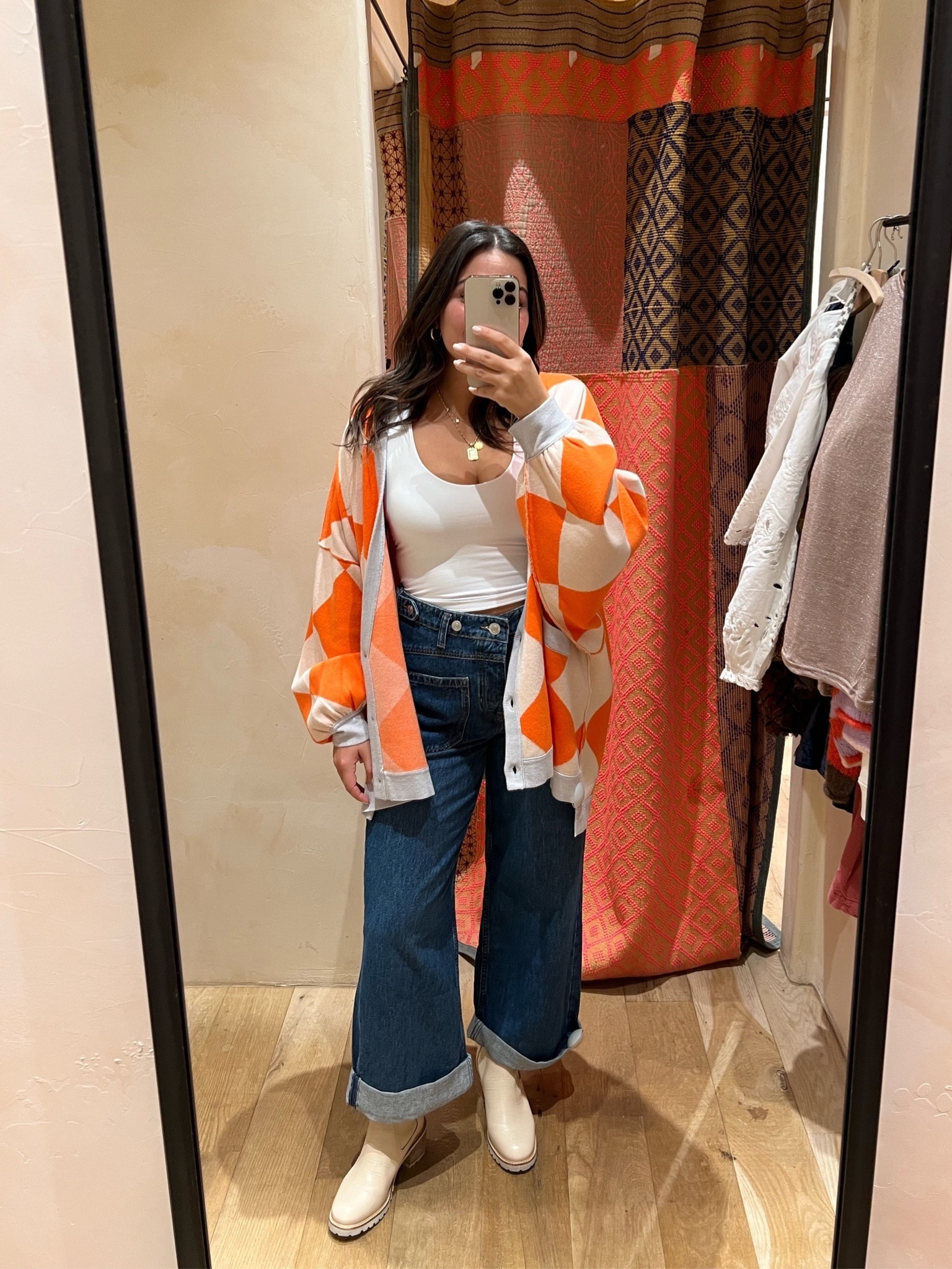 If you’re looking to dress up a boring outfit, this fun, Cardigan is perfect! Three people has so many good sweaters, and this one is great for a gift. Paired up with a classic top (from their intimates line so it has a built in bra!) & these comfy jeans. Sweater + top are true to size, M. Jeans run big, size down twice (normally a 29, got a 27) 

#LTKGiftGuide #LTKHoliday #LTKSeasonal