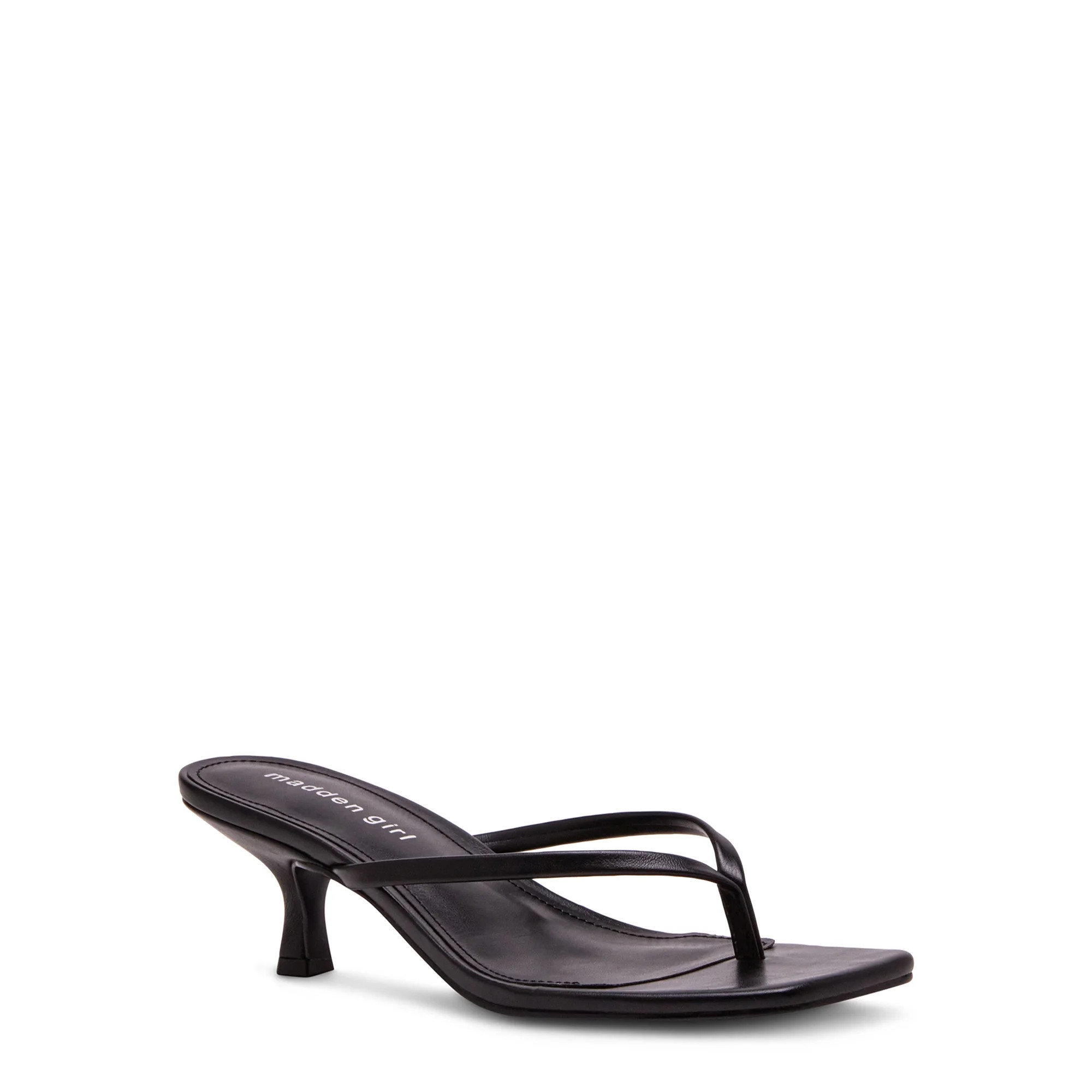 Madden Girl Women's Charlene Thong 2 inch Kitten Heel Sandal | Walmart (US)