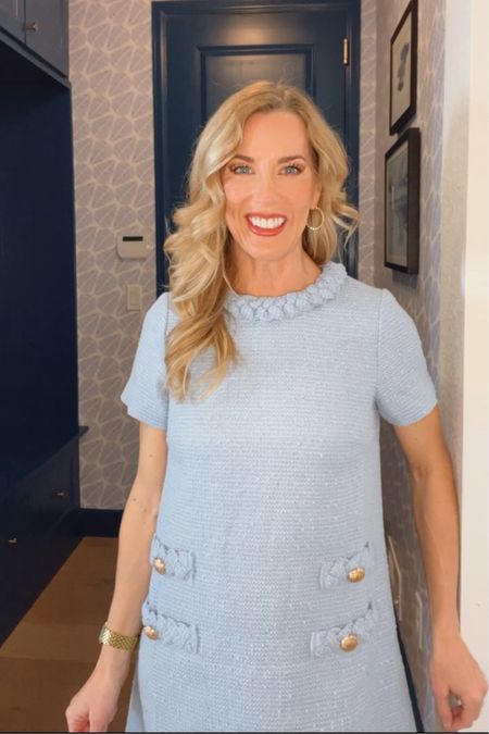 The cutest Jackie o looking dress. It’s comfortable and a perfect look for the office or a spring outing. I’m wearing an xs

#LTKbeauty #LTKstyletip #LTKworkwear