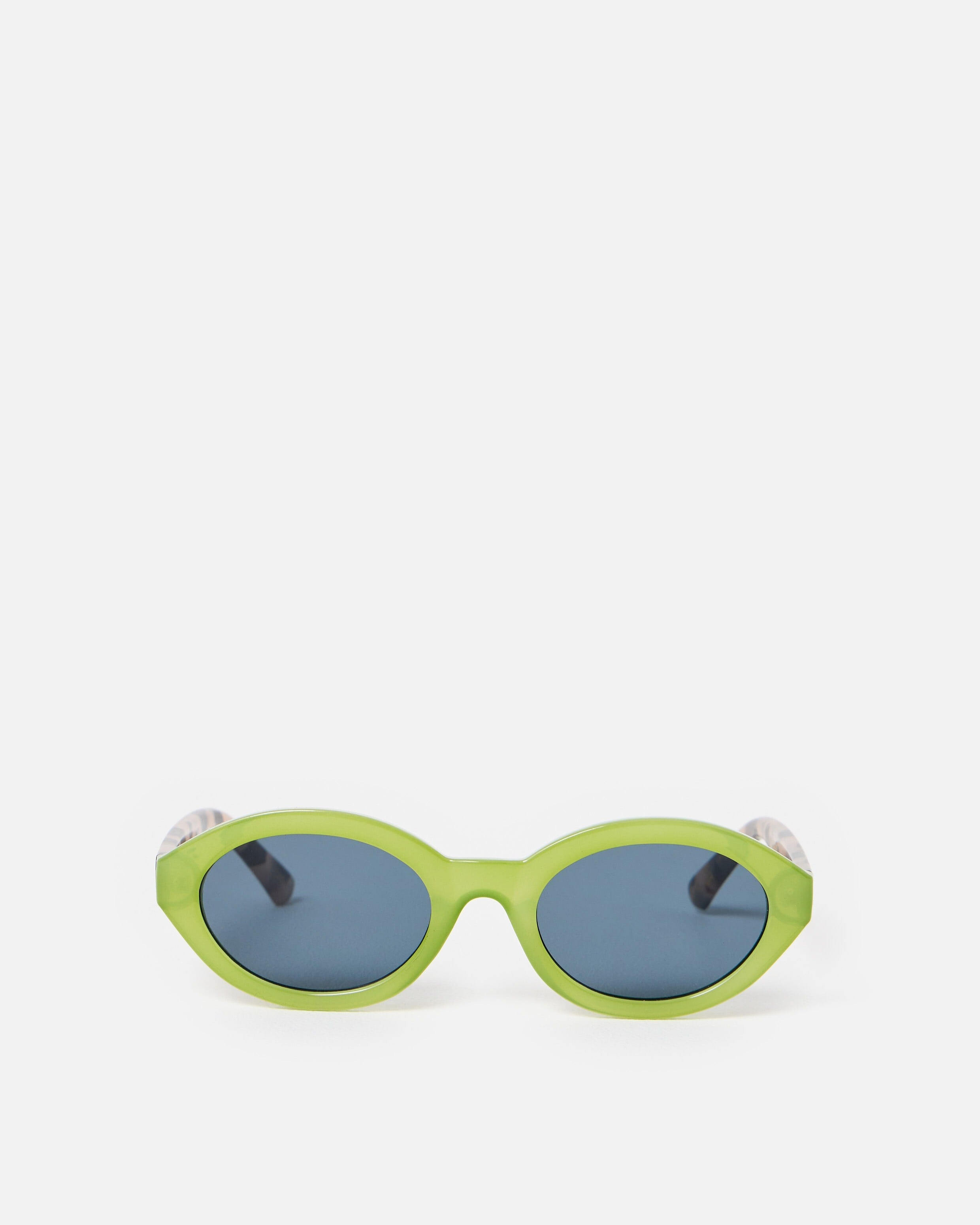 Green & Faux Tortoiseshell Oval Sunglasses | Oliver Bonas | Oliver Bonas (Global)