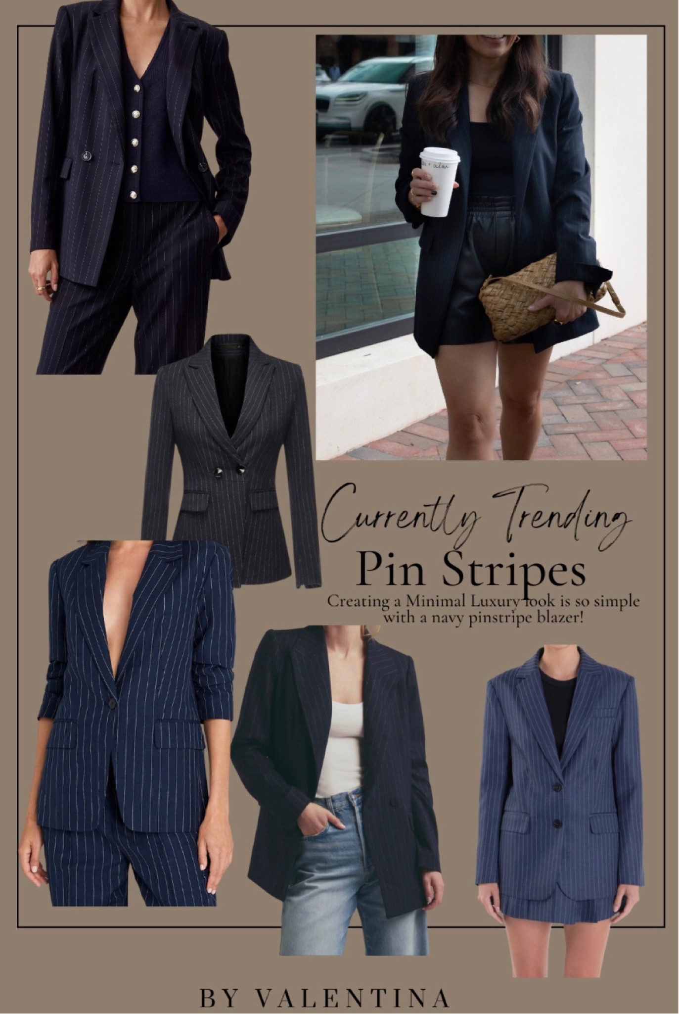 Creating a Minimal Luxury look is so simple with a navy pinstripe blazer!
House of Valentina, workwear, Fall outfit ideas 

#LTKSeasonal #LTKStyleTip #LTKWorkwear