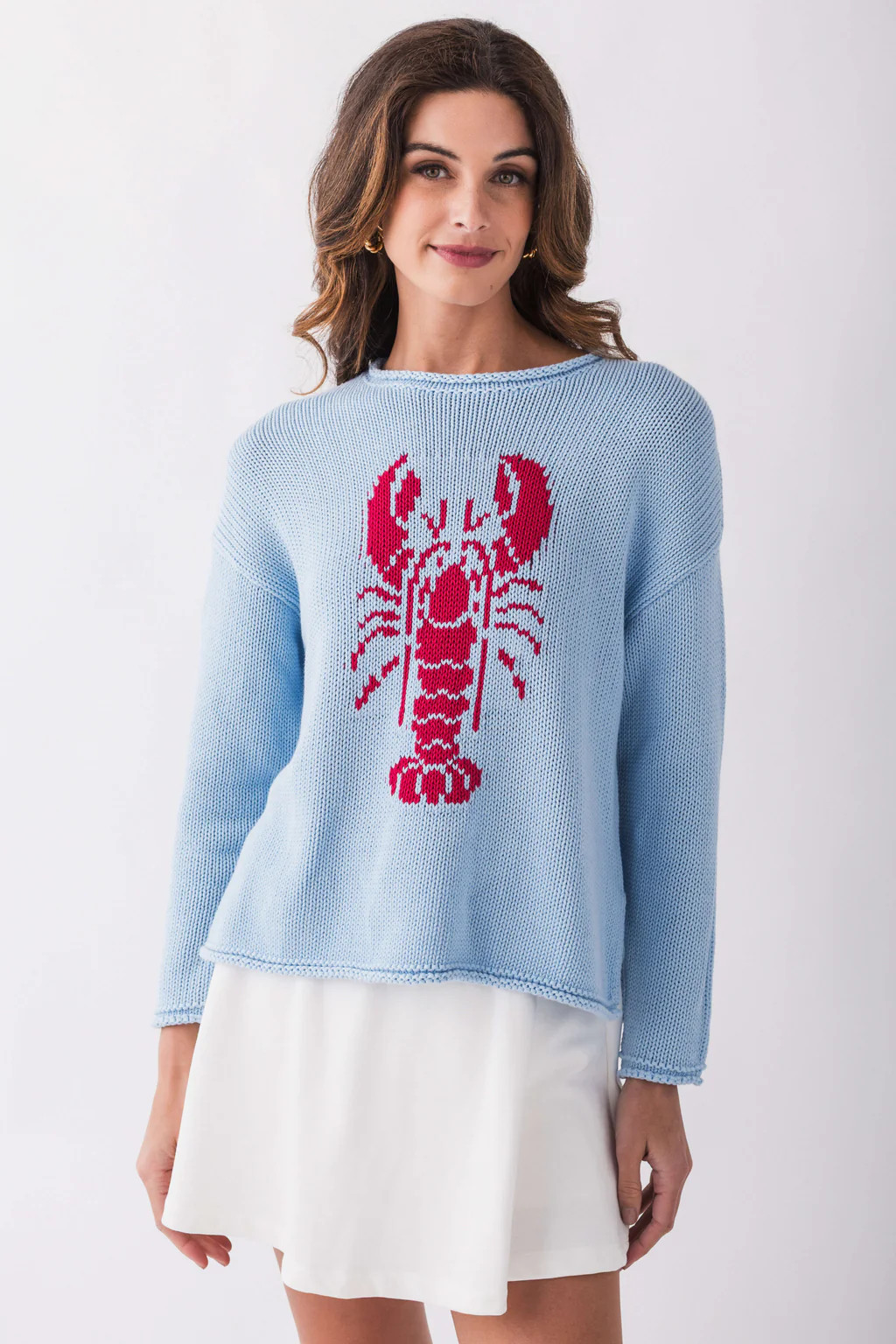 Pink Pineapple Rollneck Lobster Sweater | Social Threads
