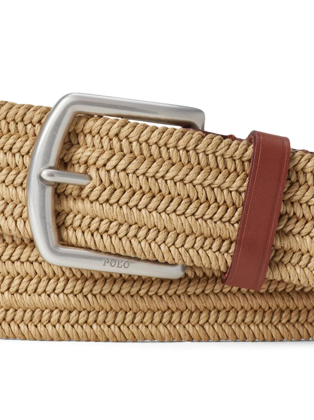Polo Ralph Lauren Woven Leather Belt | Neutrals | FARFETCH | Farfetch Global