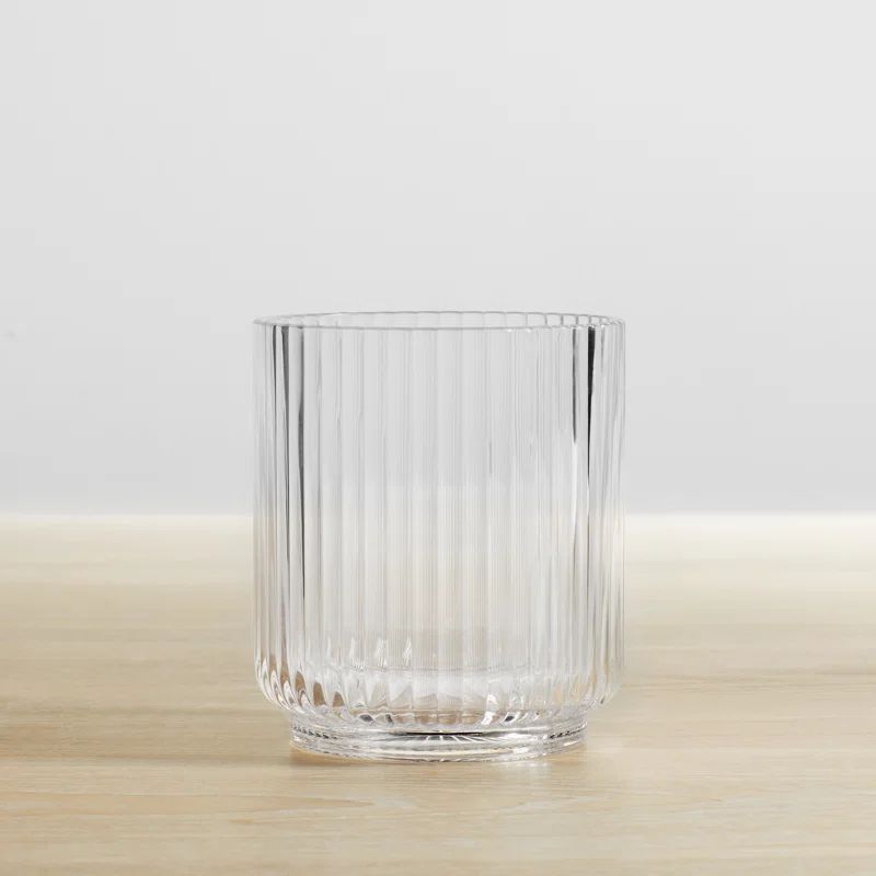 Laya Fluted Acrylic Low Tumbler Glass | Wayfair North America