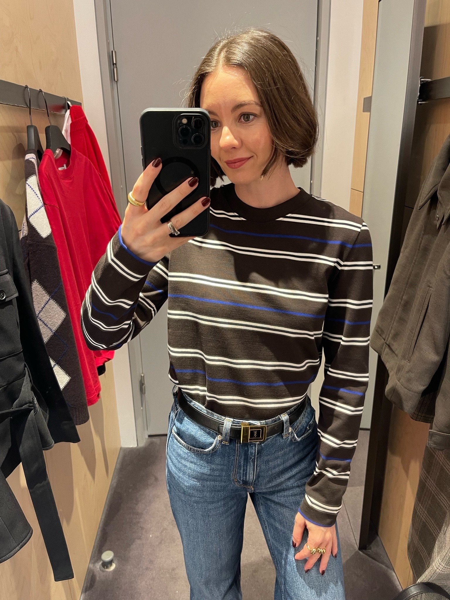 Love the colours of this striped tee - size S

#LTKfall #LTKcanada #LTKjeans