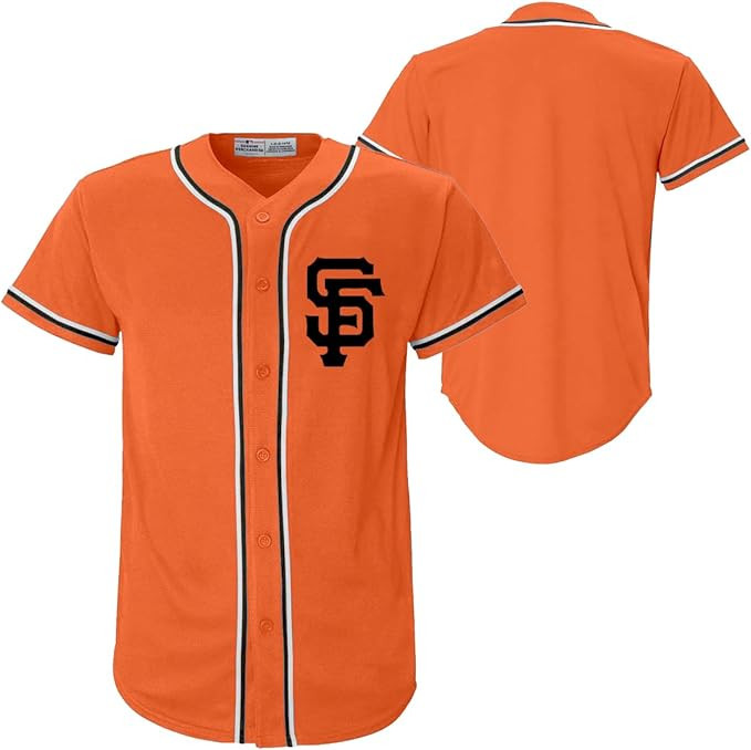 San Francisco Giants MLB Kids Youth 4-18 Orange Team Color Alternate Embroidered Stitched Logo Ba... | Amazon (US)