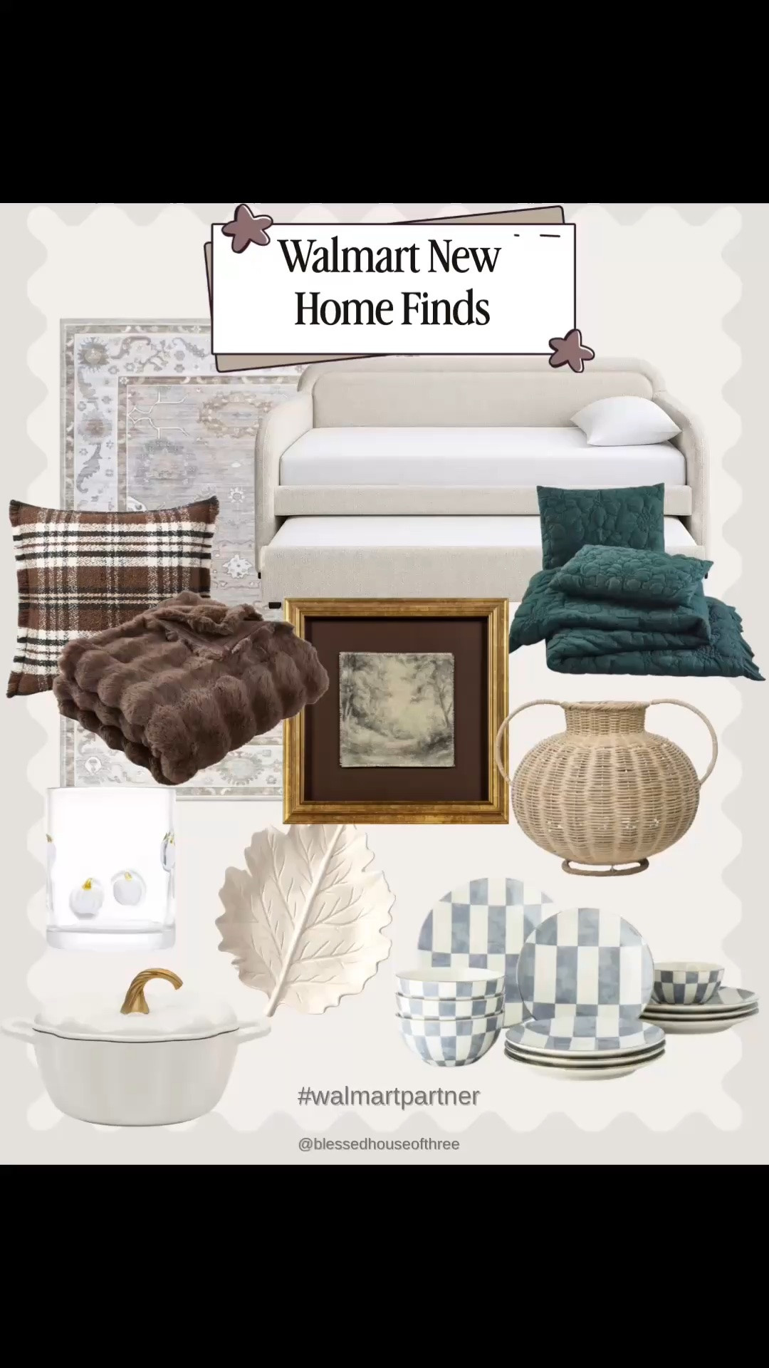 Walmart home finds that are making it so easy to create a cozy, collected home for fall. I found so many good Walmart home decor pieces right now, including affordable rugs, cozy bedding, throw blankets, pillows, wall art, lamps, living room furniture, kitchen finds and seasonal fall decor that can instantly warm up a neutral space. I especially love the mix of warm brown plaid, deep green bedding, woven textures, creamy neutrals and vintage-inspired details for an easy neutral fall home refresh without completely redecorating. There are also some really good Walmart kitchen finds mixed in, including pretty dinnerware, bakeware and slow cookers that would be perfect for fall cooking, hosting and the upcoming holiday season. Whether you’re looking for Walmart fall home decor, affordable living room decor, cozy bedroom ideas, neutral home finds, fall kitchen decor or budget-friendly home decor, I linked all of these finds together so they’re easy to shop.

#LTKSeasonal #LTKHome #LTKSaleAlert