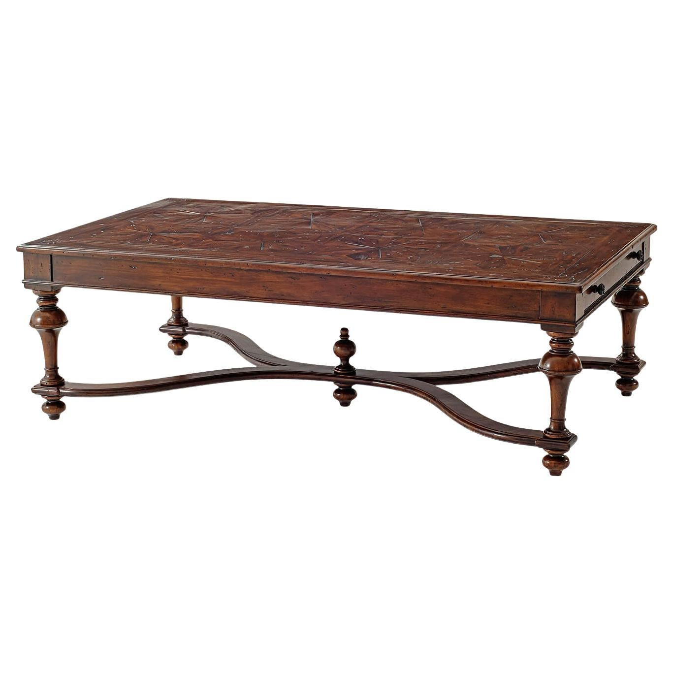 William and Mary Parquetry Coffee Table | 1stDibs