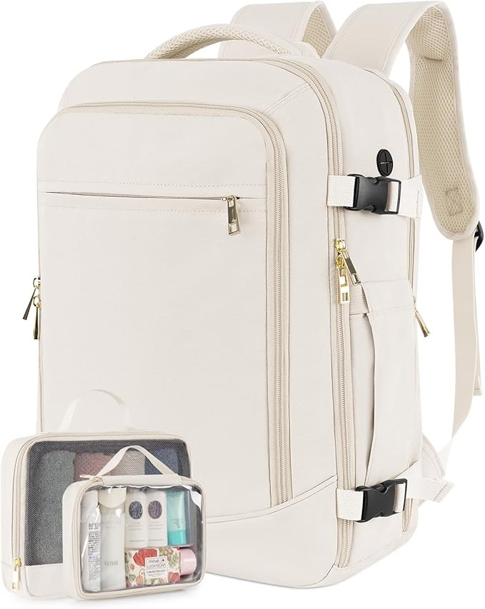 Travel Backpack for Women Men, 40L Carry on Flight Approved Backpack, Personal Item Travel Bag wi... | Amazon (US)