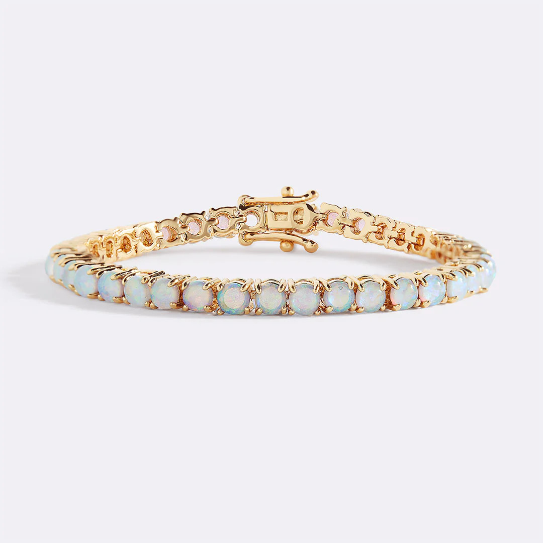 Blue Opal Tennis Bracelet | Mint & Lily