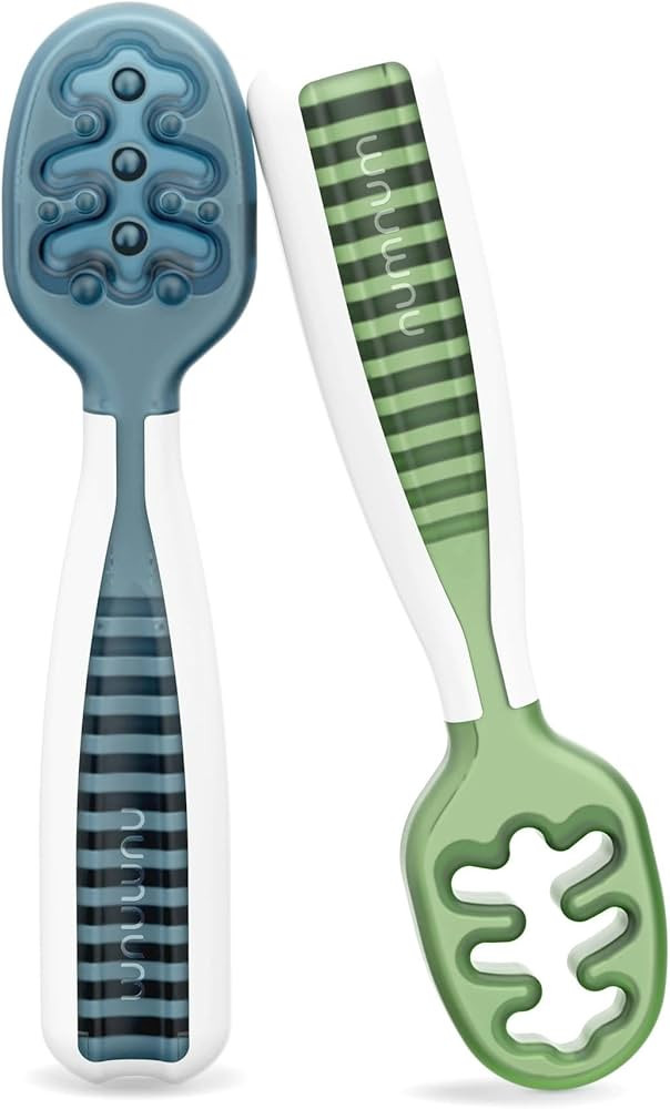 NumNum Baby Spoons Set, Baby Essentials Pre-Spoon GOOtensils for 6+ Months, First Stage Self-Feed... | Amazon (US)