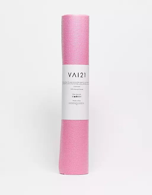 VAI21 sports club logo yoga mat in pink | ASOS (Global)