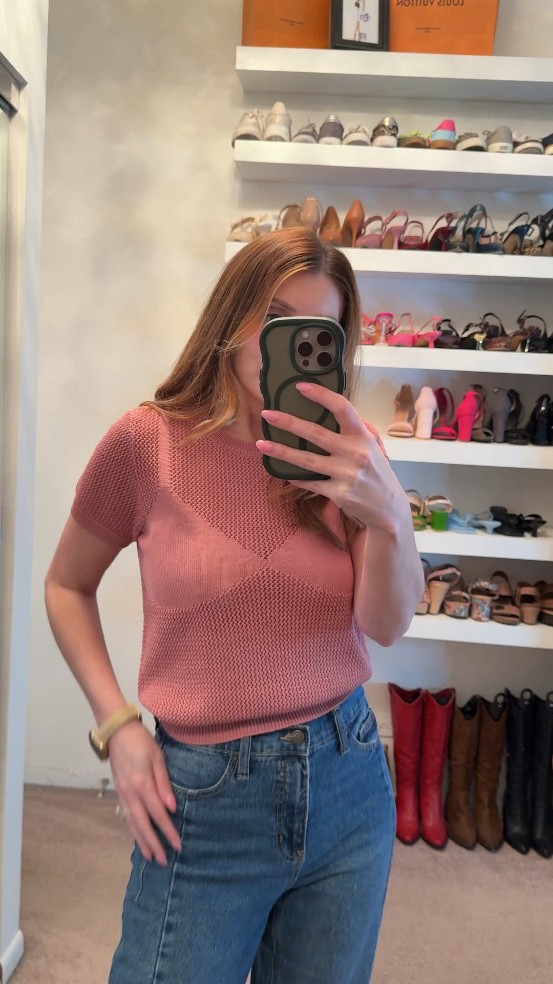 Casual weekend outfit on this rainy Sunday! 
Steve Madden short sleeve sweater (size small)
Walmart barrel leg jeans (size 2 runs big)
Amazon mesh ballet flats

#LTKootd #LTKSaleAlert #LTKOver40