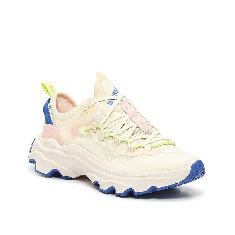 SOREL Kinetic Breakthru Tech Sneaker | Women's | White/Royal Blue/Blush | Size 9.5 | Sneakers | DSW