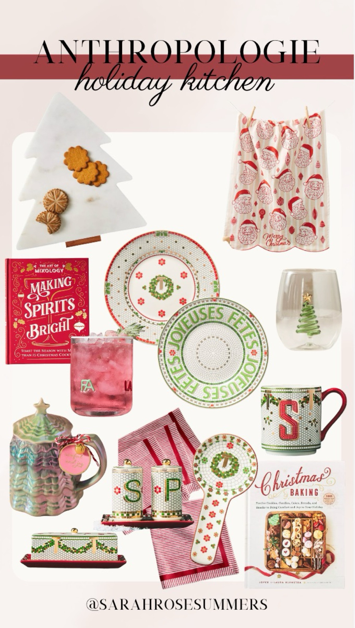 Anthropologie Christmas decor. Holiday kitchen cups, mugs, plates, and more. Great gifts for her. 

#LTKHoliday #LTKGiftGuide #LTKHome