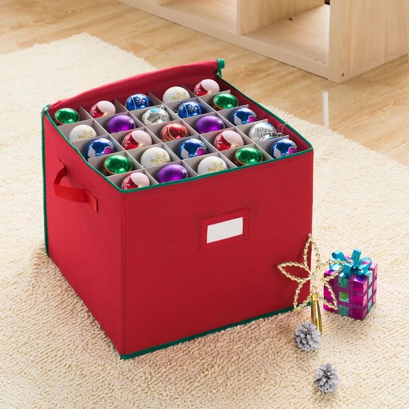 Christmas Ornament Storage with Dividers | Wayfair North America