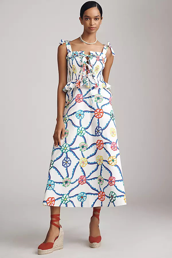 Turpan Smocked Tie Dress | Anthropologie (US)