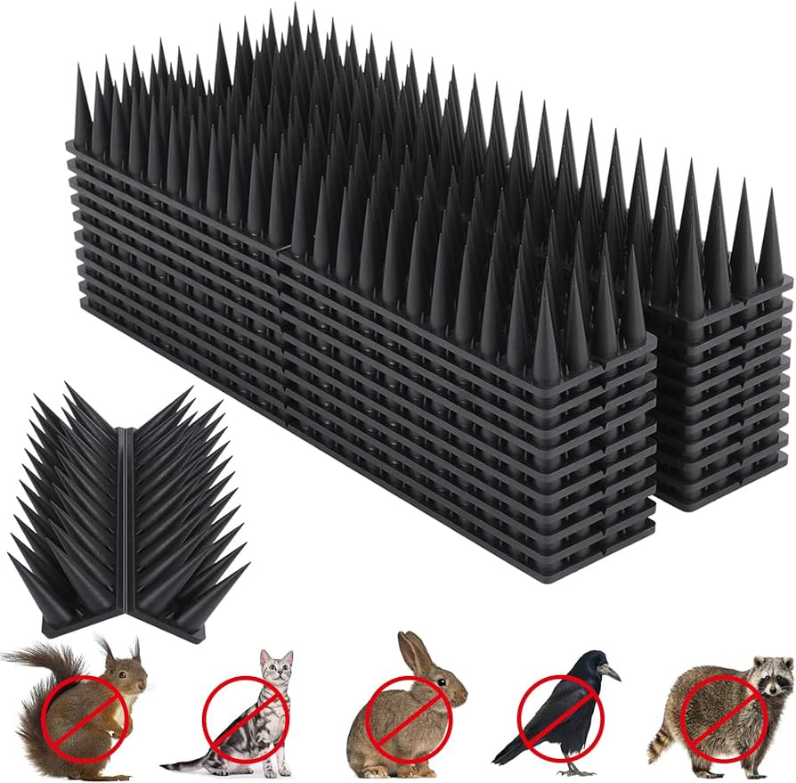 Bird Spikes, 9 Pack Bird Deterrent for Outside, Pigeon Spikes to Keep Raccoon Squirrel Cats Woodp... | Amazon (US)