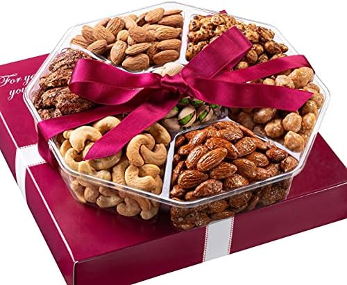 Holiday Nuts Gift Basket - Fresh Sweet & Salty Dry Roasted Gourmet Nuts Gift Basket - Food Gift B... | Amazon (US)