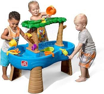 Amazon.com: Step2 Rain Showers and Unicorns Water Table, Kids Water and Sand Activity Sensory Pla... | Amazon (US)