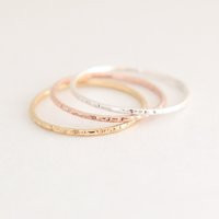 Stack Ring. Gold Or Silver Stacking Band. One. Gold Filled Thin Stardust Skinny 14K Stackable | Etsy (US)