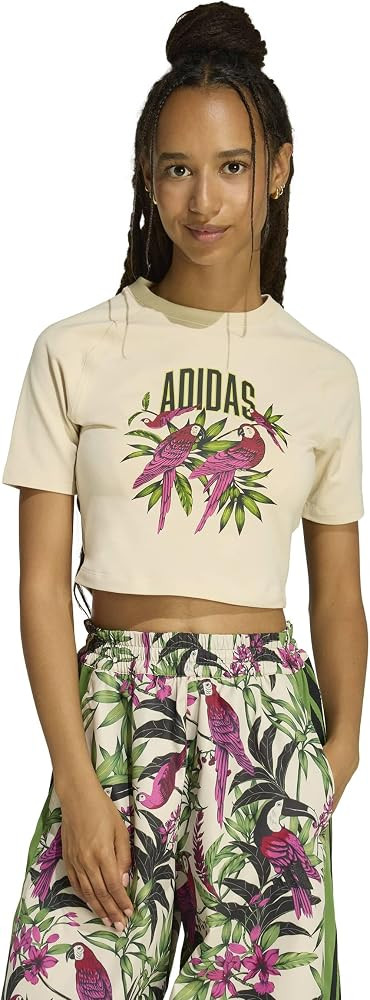 adidas Women's Farm Rio Graphic Cropped T-Shirt | Amazon (US)